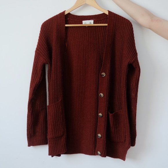 Burnt Orange Cardigan - Picture 4 of 4